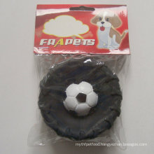 Dog Toy of Vinyl Tire with Football for Dog